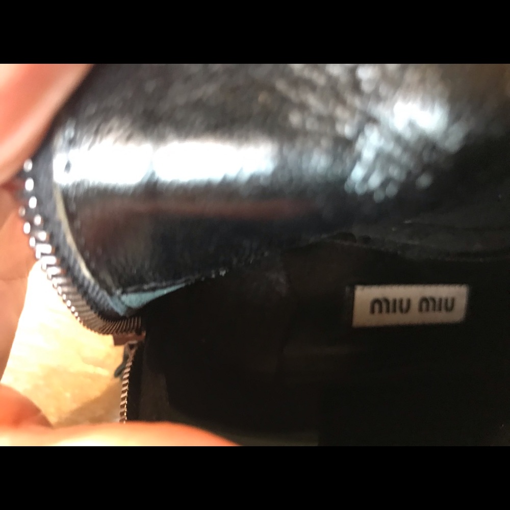 Miu Miu Luxe Italian Black Suede Ankle Boots, Size 37, EUC - Picture 10 of 13
